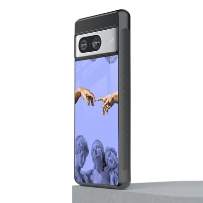 Sculpted Elegance stylish phone case for google pixel 8 | glossy glass and slim fit