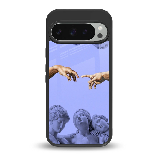 Sculpted Elegance back phone cover | glass case for google pixel 9 pro