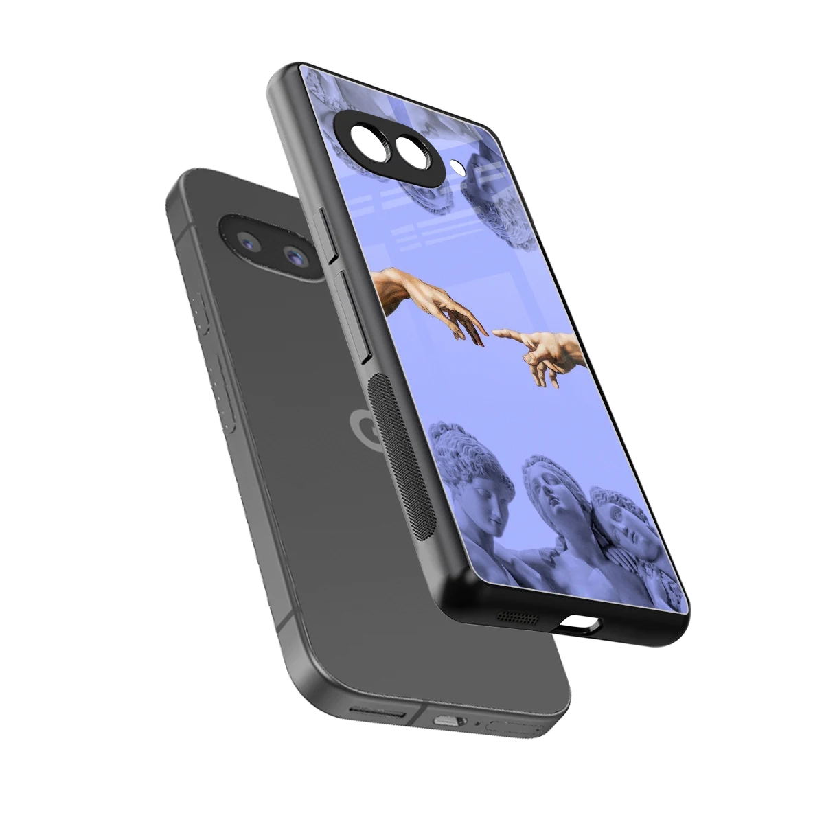 Sculpted Elegance sleek google pixel 10a cover with tempered glass back and TPU edges