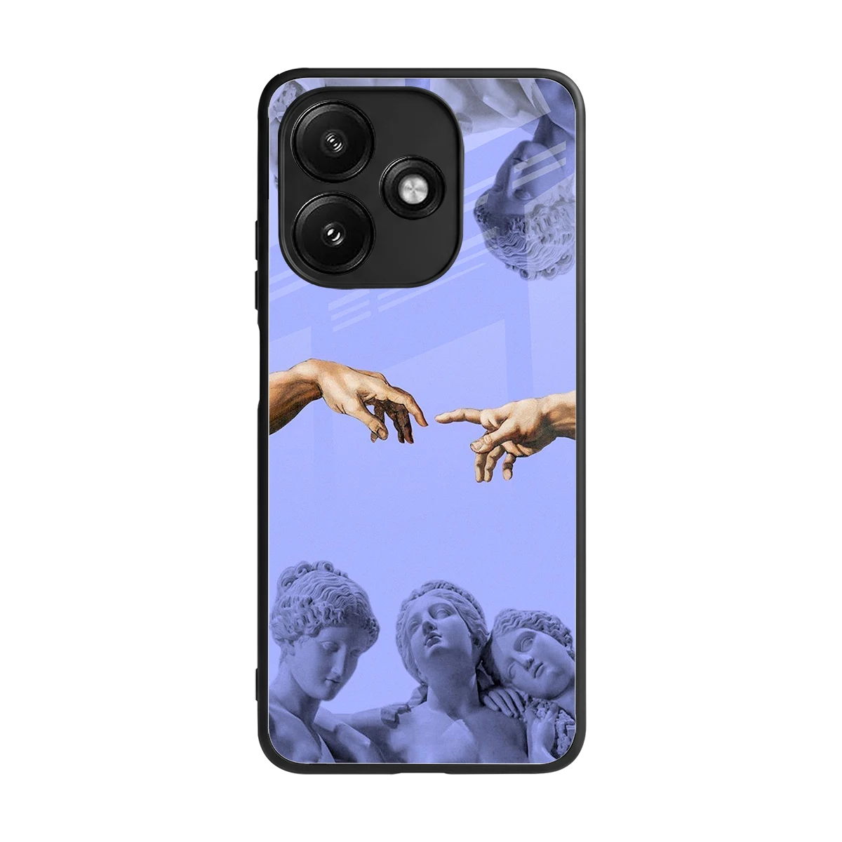 Sculpted Elegance back phone cover | glass case for redmi 12 5g