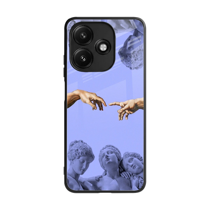Sculpted Elegance back phone cover | glass case for redmi 12 5g