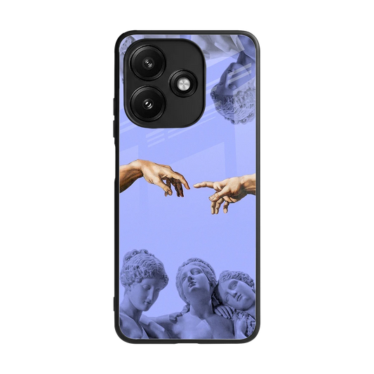 Sculpted Elegance back phone cover | glass case for redmi 12 5g