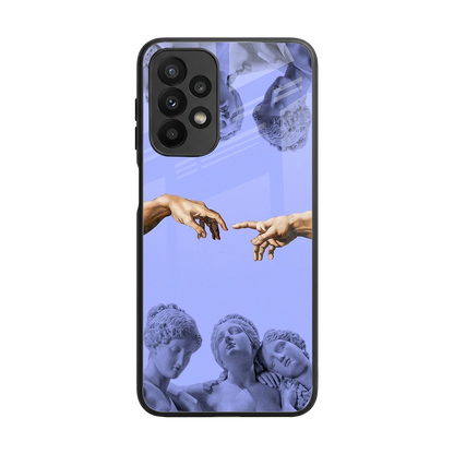 Sculpted Elegance back phone cover | glass case for samsung galaxy a23