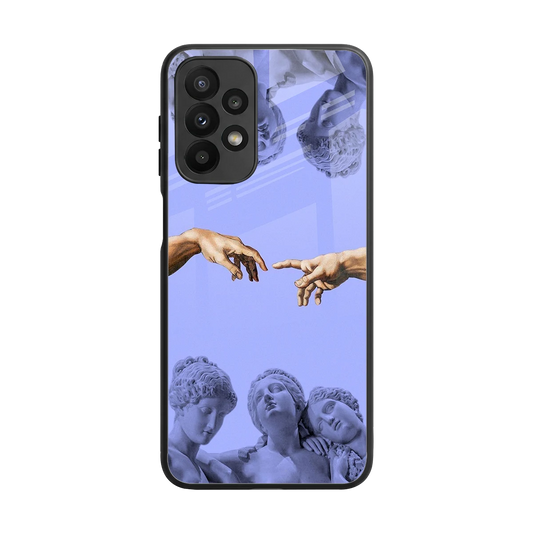 Sculpted Elegance back phone cover | glass case for samsung galaxy a23
