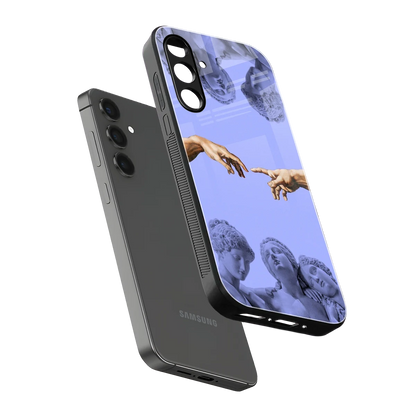 Sculpted Elegance sleek samsung galaxy a14 5g cover with tempered glass back and TPU edges