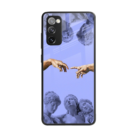 Sculpted Elegance back phone cover | glass case for samsung galaxy s20 fe