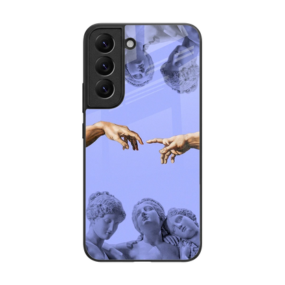 Sculpted Elegance back phone cover | glass case for samsung galaxy s22