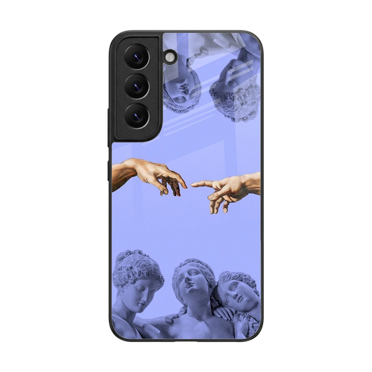 Sculpted Elegance back phone cover | glass case for samsung galaxy s22