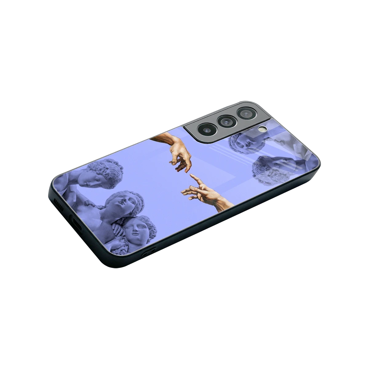 Sculpted Elegance stylish phone case for samsung galaxy s22 | glossy glass and slim fit