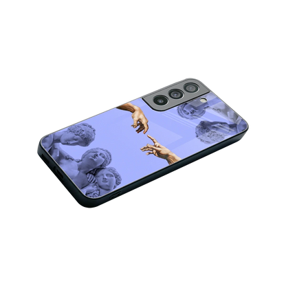 Sculpted Elegance stylish phone case for samsung galaxy s22 | glossy glass and slim fit