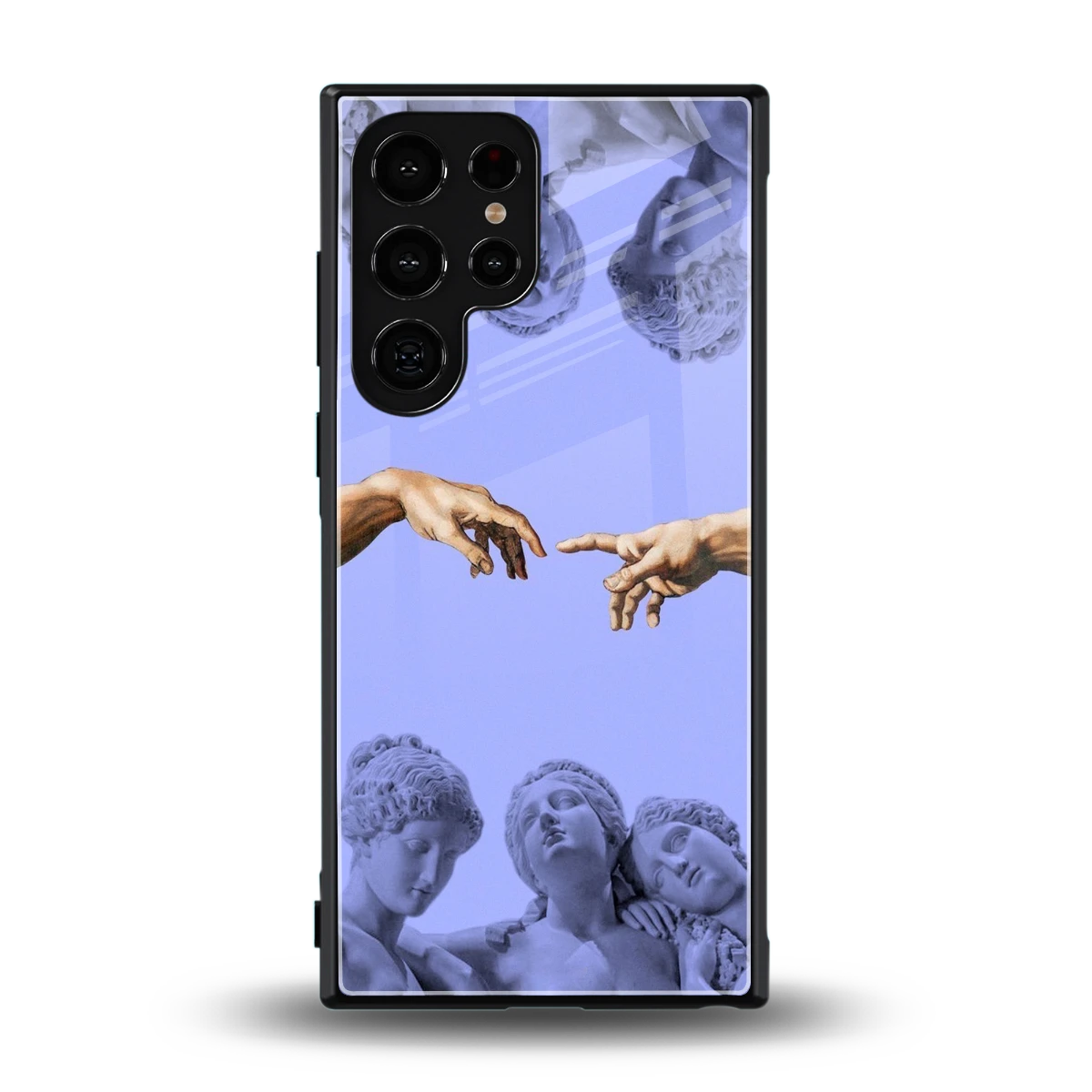 Sculpted Elegance back phone cover | glass case for samsung galaxy s23 ultra