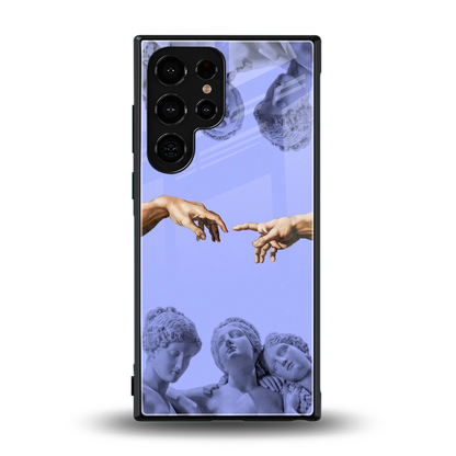 Sculpted Elegance back phone cover | glass case for samsung galaxy s24 ultra