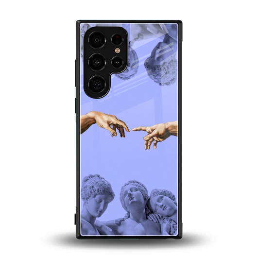 Sculpted Elegance back phone cover | glass case for samsung galaxy s24 ultra