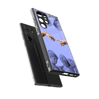 Sculpted Elegance sleek samsung galaxy s24 ultra cover with tempered glass back and TPU edges