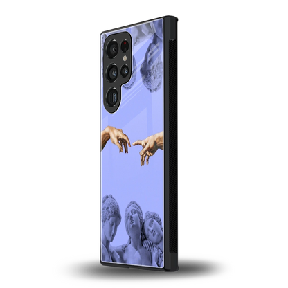 Sculpted Elegance samsung galaxy s23 ultra mobile cover | shockproof glass phone case