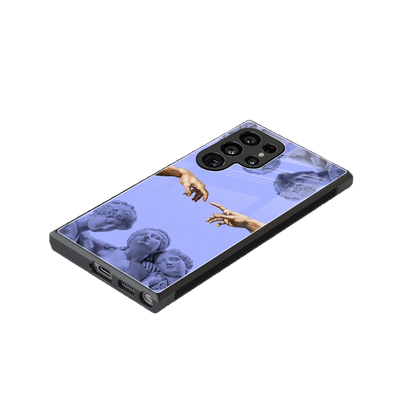 Sculpted Elegance stylish phone case for samsung galaxy s23 ultra | glossy glass and slim fit