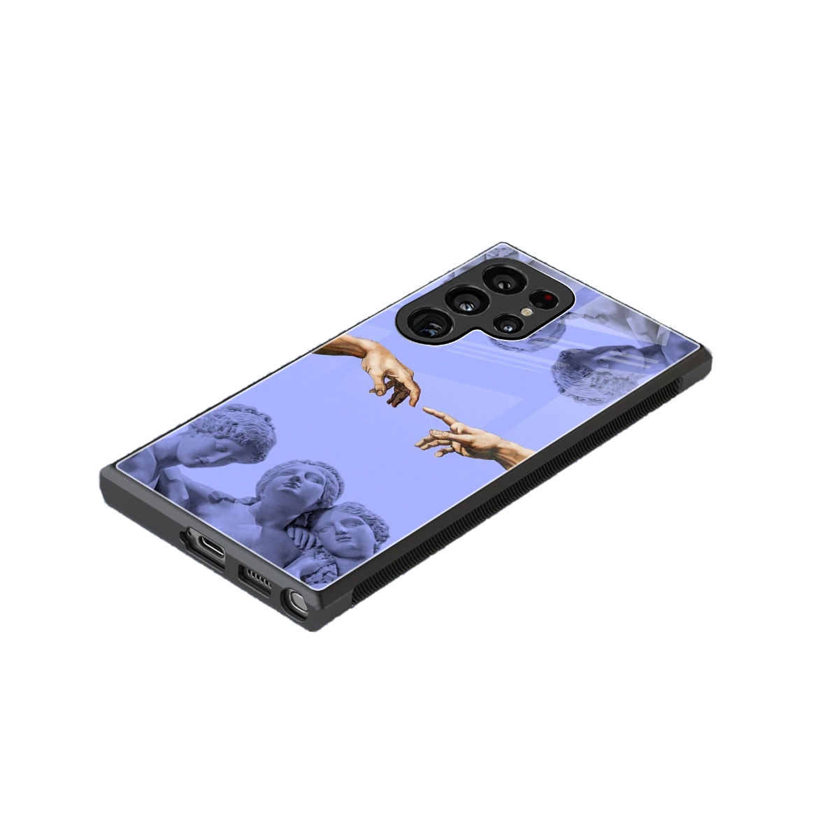 Sculpted Elegance stylish phone case for samsung galaxy s24 ultra | glossy glass and slim fit