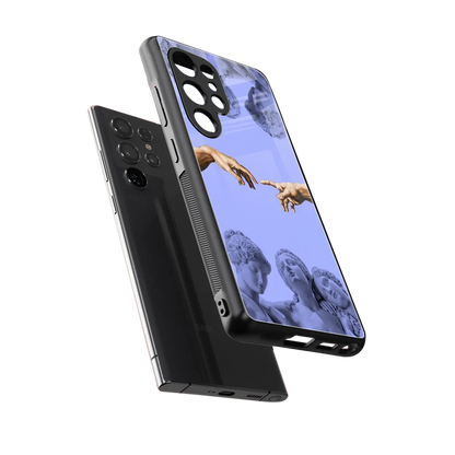 Sculpted Elegance sleek samsung galaxy s25 ultra cover with tempered glass back and TPU edges