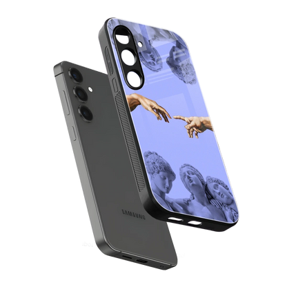 Sculpted Elegance sleek samsung galaxy s25 cover with tempered glass back and TPU edges