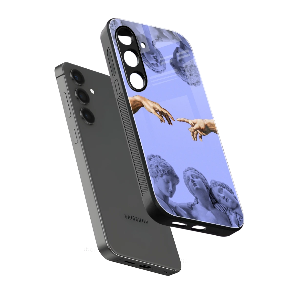 Sculpted Elegance sleek samsung galaxy s24 plus cover with tempered glass back and TPU edges