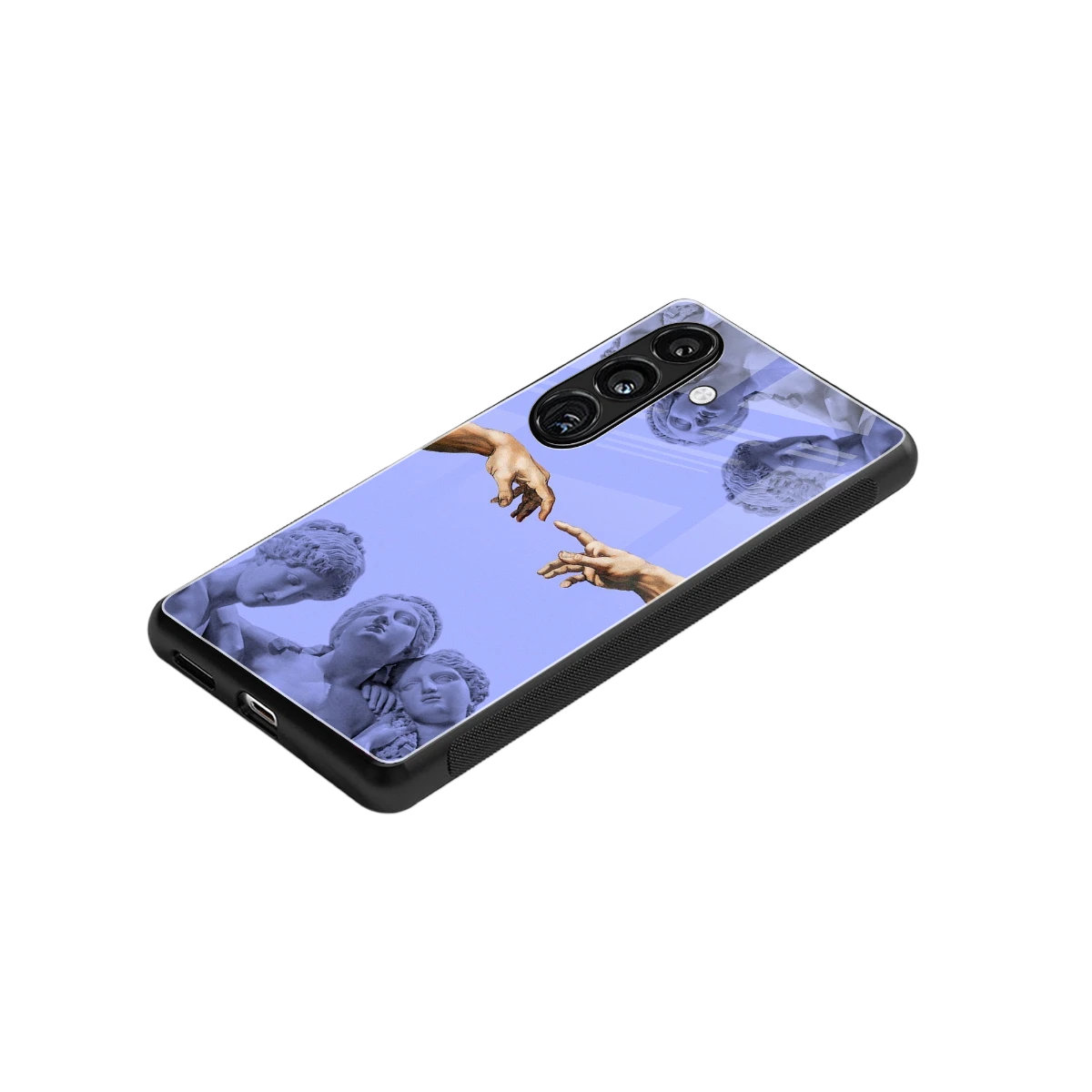 Sculpted Elegance stylish phone case for samsung galaxy s25 | glossy glass and slim fit