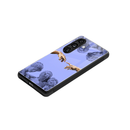 Sculpted Elegance stylish phone case for samsung galaxy s23 fe | glossy glass and slim fit