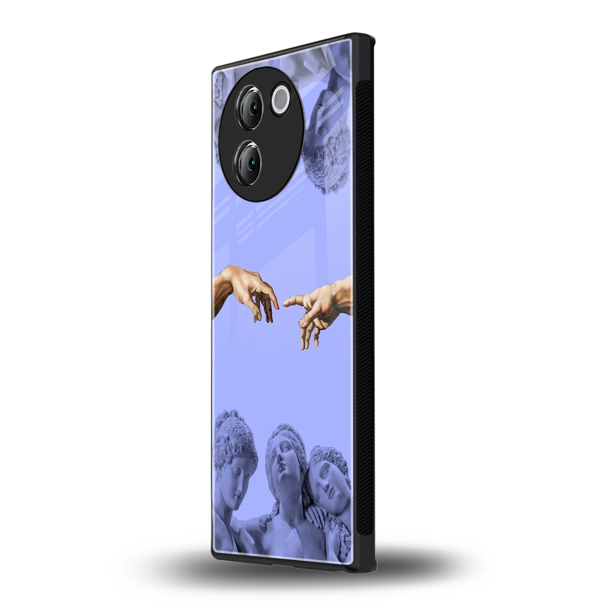 Sculpted Elegance vivo v30e mobile cover | shockproof glass phone case