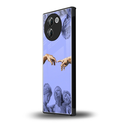 Sculpted Elegance vivo v30e mobile cover | shockproof glass phone case