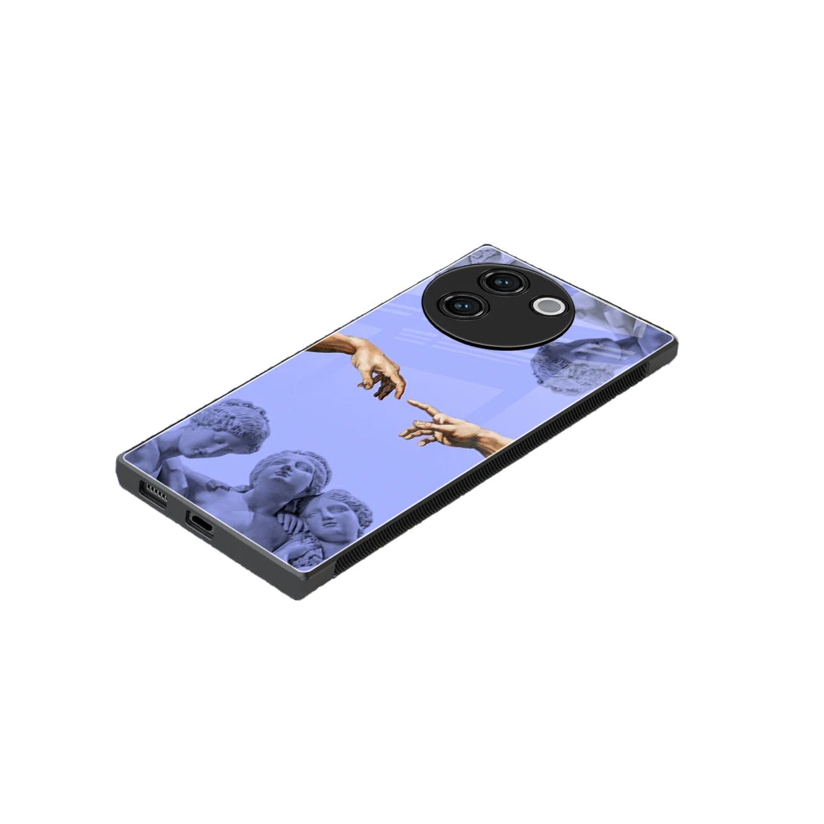 Sculpted Elegance stylish phone case for vivo v30e | glossy glass and slim fit