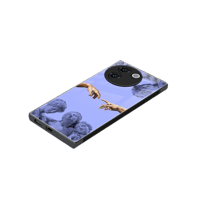 Sculpted Elegance stylish phone case for vivo v30e | glossy glass and slim fit