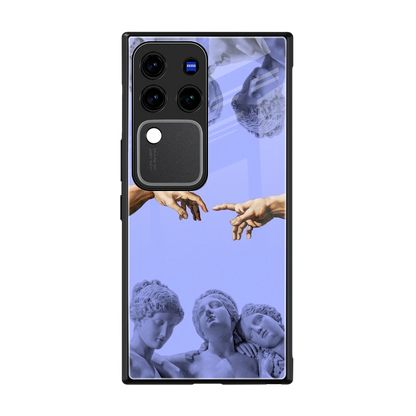 Sculpted Elegance back phone cover | glass case forvivo v30 pro