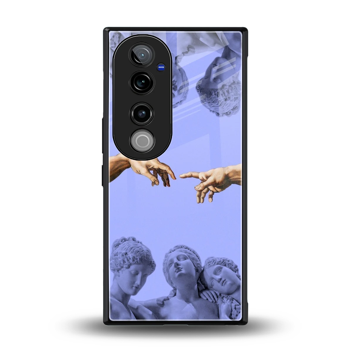 Sculpted Elegance back phone cover | glass case for vivo v40 pro