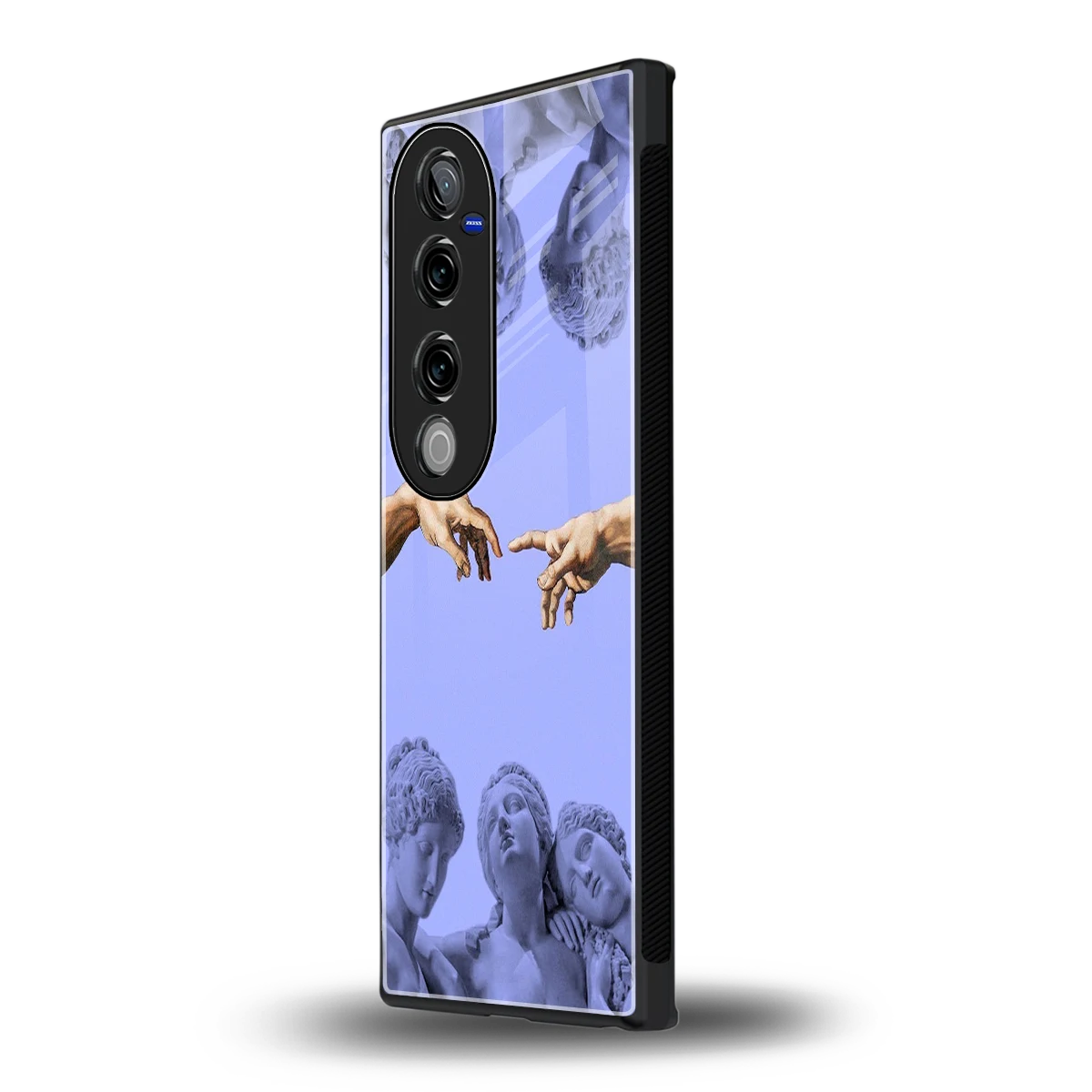 Sculpted Elegance vivo v40 pro mobile cover | shockproof glass phone case