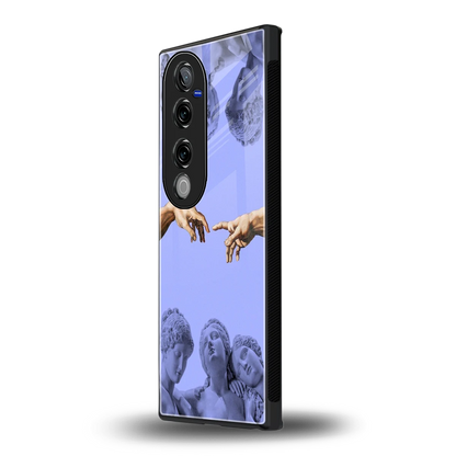 Sculpted Elegance vivo v40 pro mobile cover | shockproof glass phone case