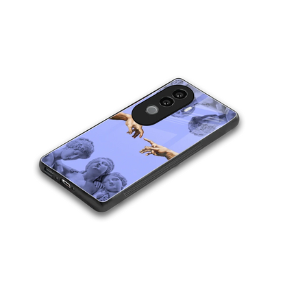 Sculpted Elegance stylish phone case for vivo v40e | glossy glass and slim fit