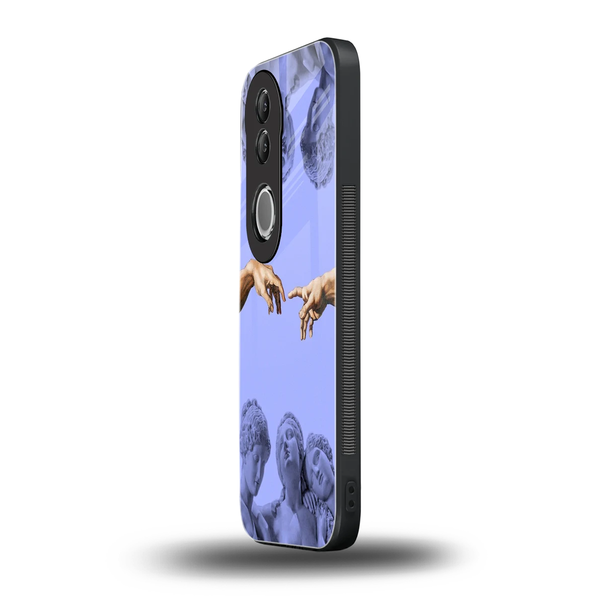 Sculpted Elegance vivo v50 mobile cover | shockproof glass phone case