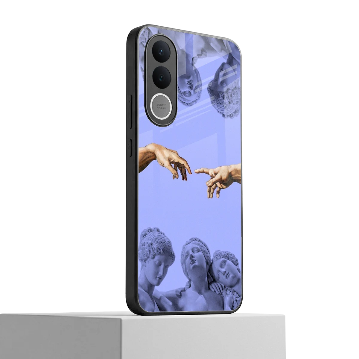 Sculpted Elegance vivo v70 fe mobile cover | shockproof glass phone case