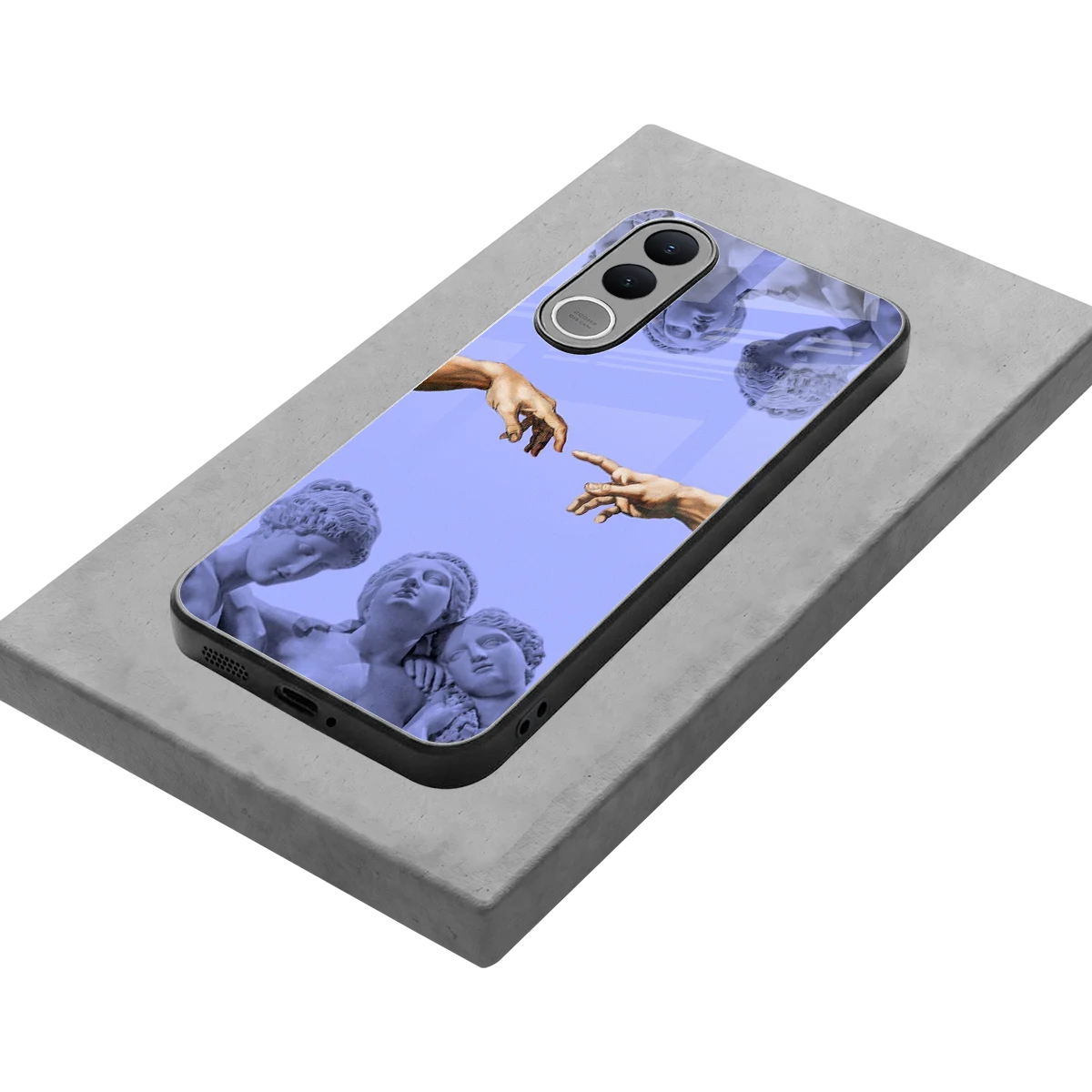 Sculpted Elegance stylish phone case for vivo v70 fe | glossy glass and slim fit