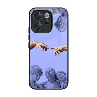Sculpted Elegance back phone cover | glass case for vivo v70