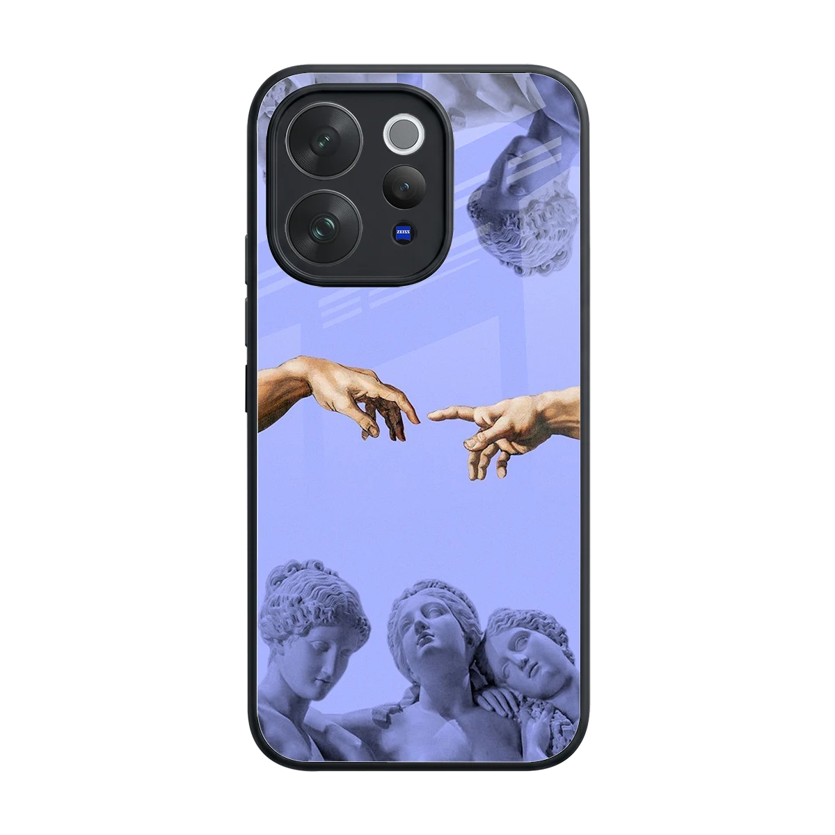 Sculpted Elegance back phone cover | glass case for vivo v70 elite