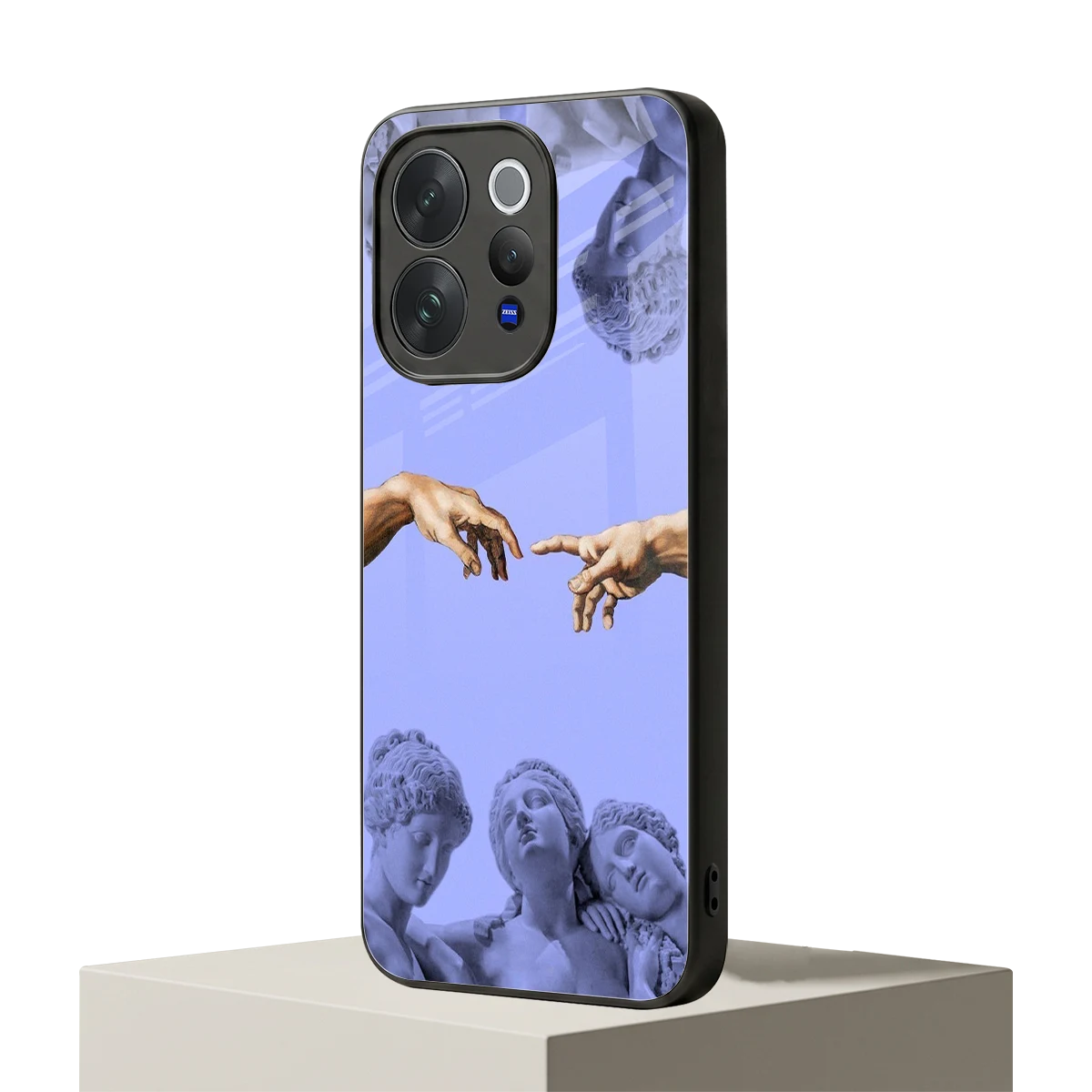 Sculpted Elegance vivo v70 mobile cover | shockproof glass phone case