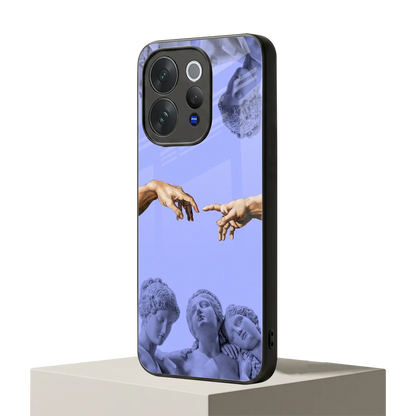 Sculpted Elegance vivo v70 mobile cover | shockproof glass phone case