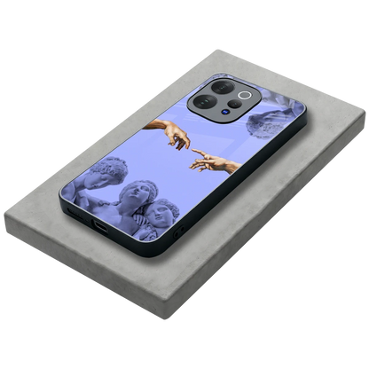 Sculpted Elegance stylish phone case for vivo v70 | glossy glass and slim fit