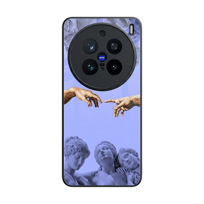 Sculpted Elegance back phone cover | glass case for vivo x200 pro