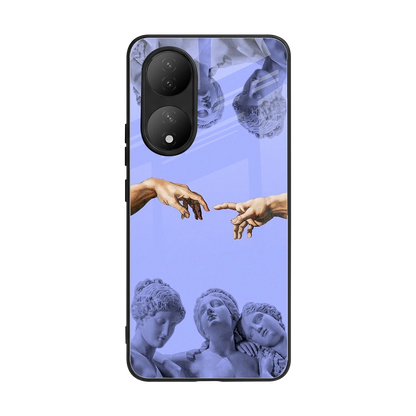 Sculpted Elegance back phone cover | glass case for Vivo-y100