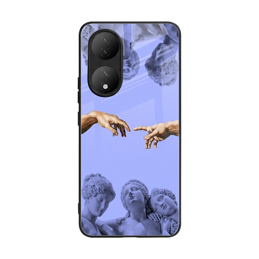 Sculpted Elegance back phone cover | glass case for Vivo-y100