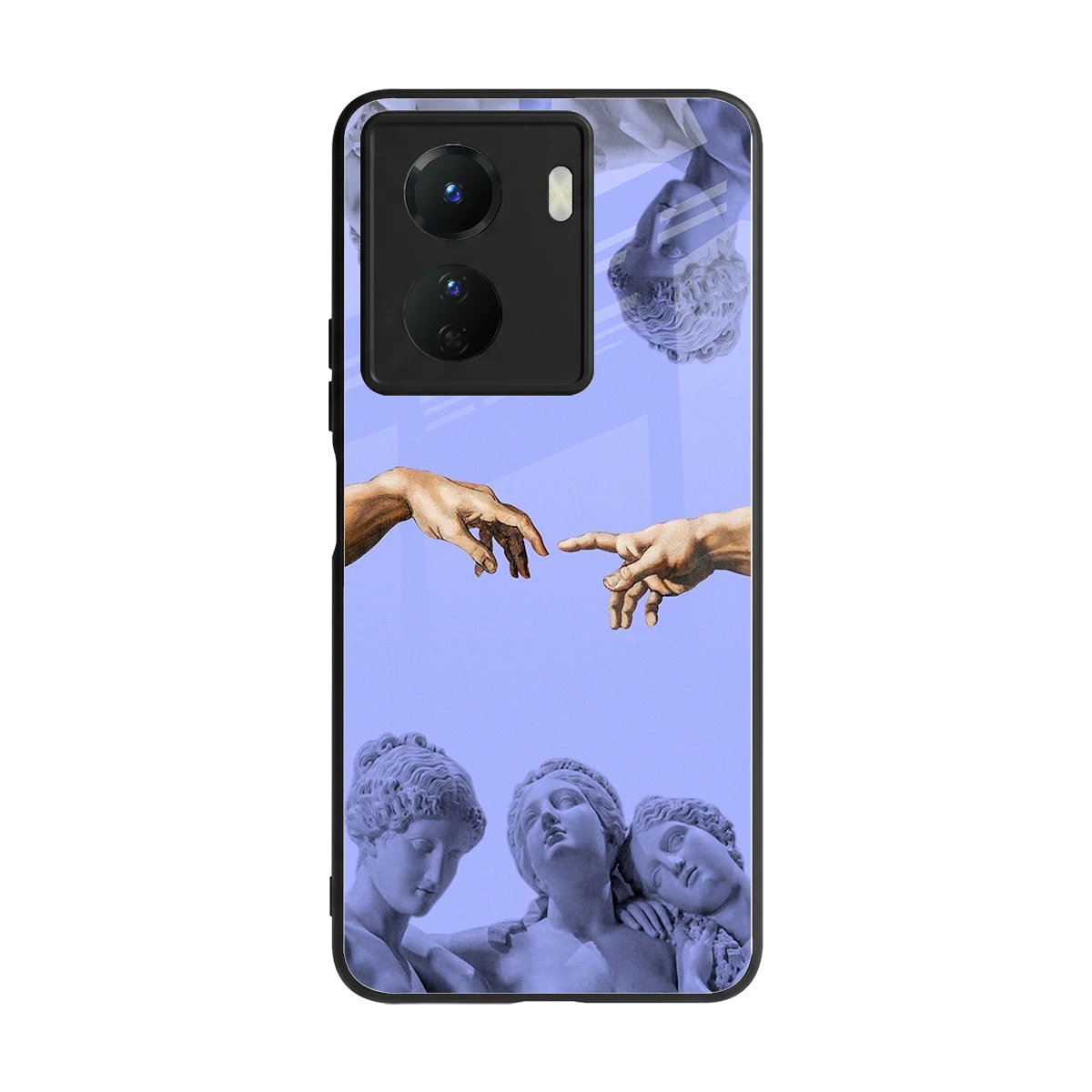 Sculpted Elegance back phone cover | glass case for vivo y16