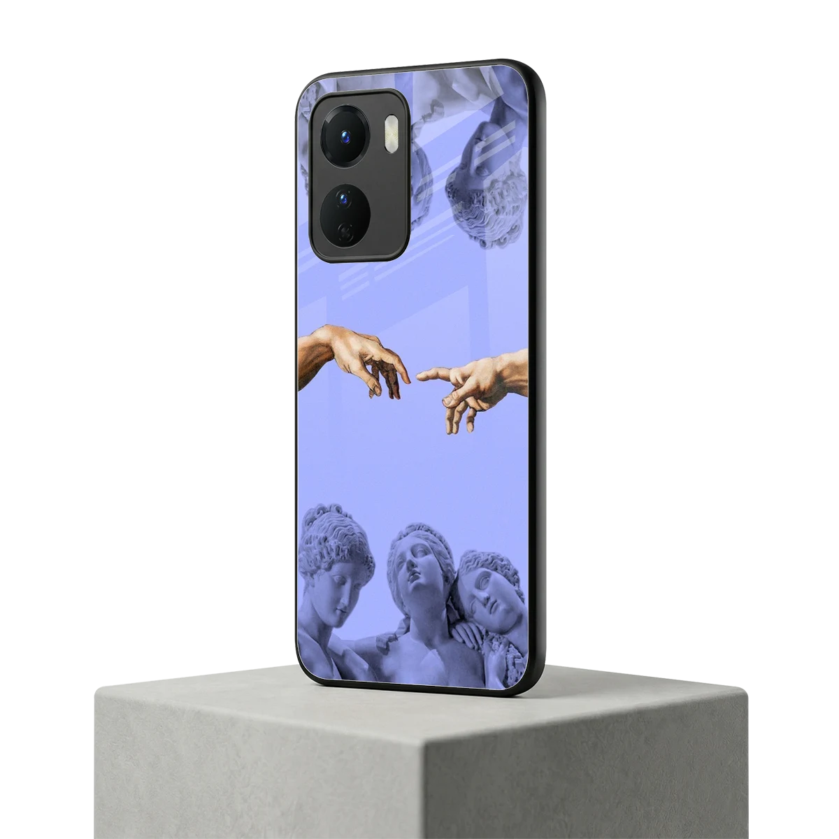 Sculpted Elegance vivo y16 mobile cover | shockproof glass phone case