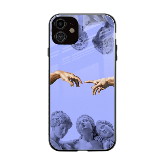 Sculpted Elegance back phone cover | glass case for iphone 12