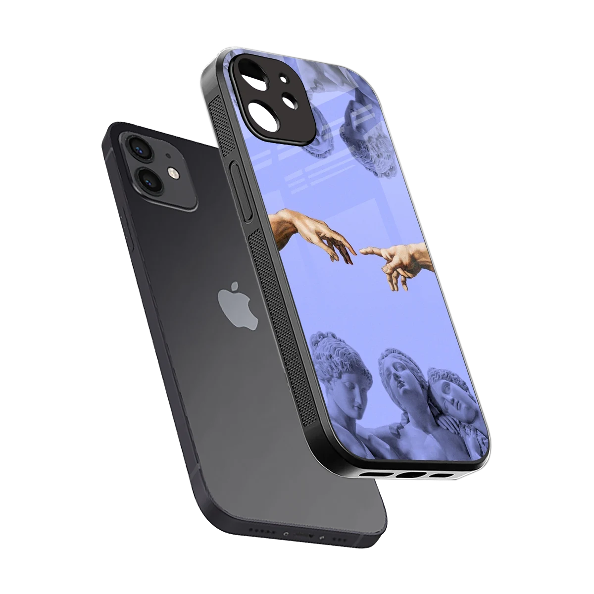 Sculpted Elegance sleek iphone 11 cover with tempered glass back and TPU edges